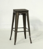 Picture of TOLIX Replica Counter Height Stool Rustic Elm Seat