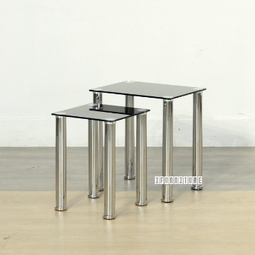 Picture of STUDIO Glass Nest of Tables *Black