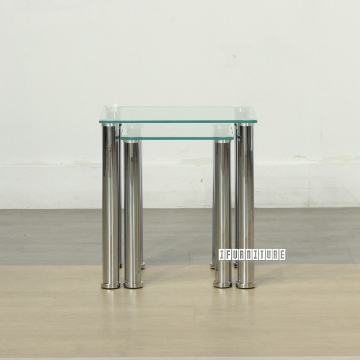 Picture of STUDIO Glass Nest Table *Clear Glass