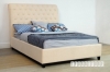 Picture of JAZMIN Fabric Upholstered Scroll Back Bed in *Queen