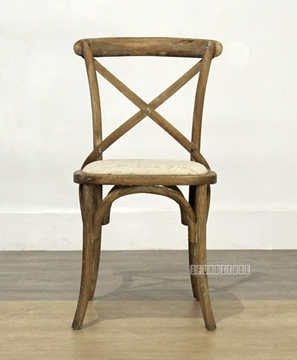 Picture of CROSS BACK Oak Dining Chair *Fabric Seat