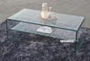 Picture of MURANO Bent Glass Coffee Table with Shelf