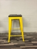 Picture of TOLIX Replica Bar Stool  Rustic Elm Seat *6 colors - Yellow-25.5 Inches