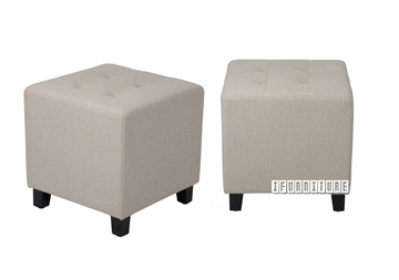 Picture of BEN Fabric Ottoman *Beige Linen