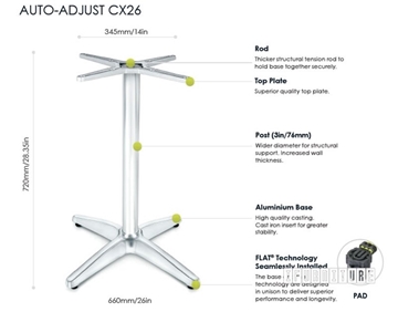 Picture of CX26 FLATTECH Auto Adjust Table Base