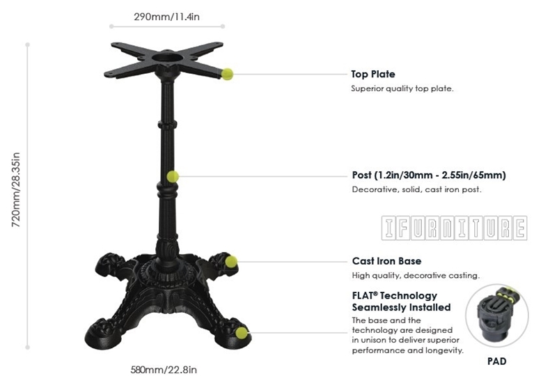 Picture of PX23 FLATTECH Auto Adjust Table Base