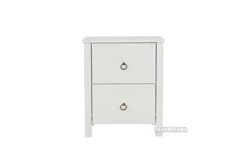 Picture of METRO Pine Bedside Table (White)