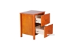Picture of METRO 2-Drawer Solid Pine Wood Nightstand  (Honey)