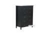 Picture of METRO 6-Drawer Solid Pine Wood Chest (Black)