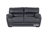 Picture of EALING LOVESEAT *Genuine Leather Black