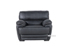 Picture of EALING LOVESEAT *Genuine Leather Black