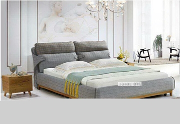 Picture of MARCO Fabric Platform Bed in QUEEN/King Size *Washable