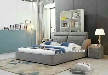 Picture of SHADOW Fabric Platform Bed in King Size *Washable