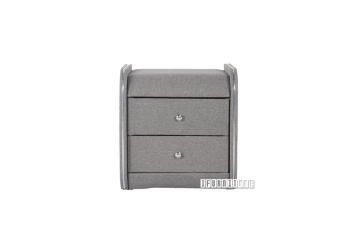 Picture of SHADOW Fabric 2-Drawer Nightstand (Grey)