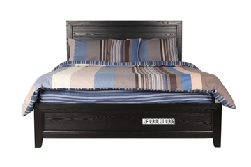 Picture of MEGAN SOLID WOOD QUEEN/king Bed FRAME *BLACK