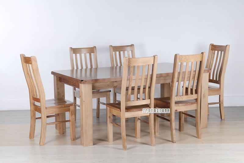 Picture of FRANCO SOLID NZ PINE 7PCS DINING SET
