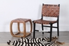 Picture of COSTA Solid Teak Chair *Genuine Cowhide