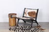 Picture of MAKASAR Solid Teak Wood Chair (Genuine Goat Hide)
