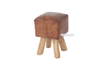Picture of ARFAK Square Stool *Genuine Cowhide