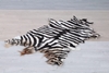 Picture of White ZebraMat/Carpet * Genuine Goat Leather