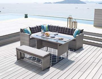 Picture of Milton Sectional Patio Dining Set