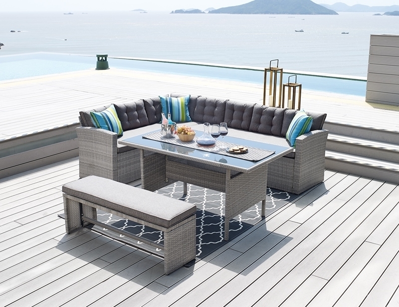 Picture of Milton Sectional Patio Dining Set
