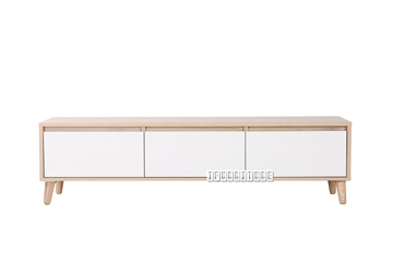 Picture of RENO 150 WHITE DRAWER TV UNIT *SOLID WOOD LEG
