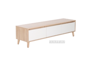 Picture of RENO 150 WHITE DRAWER TV UNIT *SOLID WOOD LEG
