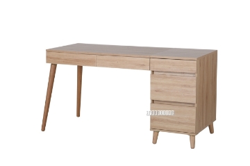 Picture of RENO Desk with 3 Drawer Cabinet (Solid Wood Leg)