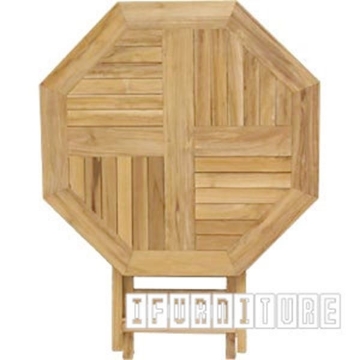 Picture of BALI Solid Teak Wood 5PC Outdoor Table Set with Umbrella Hole Model 037