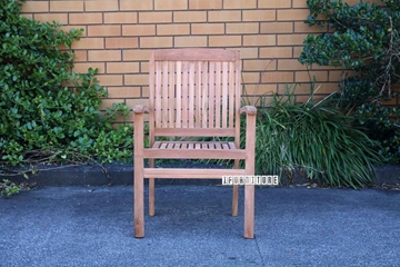 Picture of BALI SOLID TEAK STACK ARM CHAIR MODEL 087