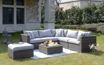 Picture of SWINDON PATIO SOFA SET WITH COFFEE TABLE* ALUMINUM FRAME