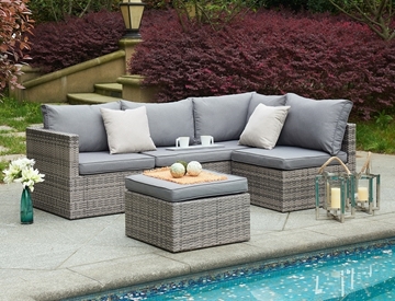 Picture of NAVAN PATIO SOFA SET WITH COFFEE TABLE