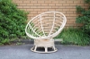 Picture of POD INDOOR-OUTDOOR DAY BED/ SWIRL & ROCKING CHAIR WITH RED CUSHION *REAL RATTAN