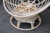 Picture of POD INDOOR-OUTDOOR DAY BED/ SWIRL & ROCKING CHAIR WITH RED CUSHION *REAL RATTAN