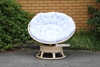 Picture of POD INDOOR-OUTDOOR DAY BED/ SWIRL & ROCKING CHAIR WITH CREAM CUSHION *REAL RATTAN