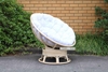 Picture of POD INDOOR-OUTDOOR DAY BED/ SWIRL & ROCKING CHAIR WITH CREAM CUSHION *REAL RATTAN