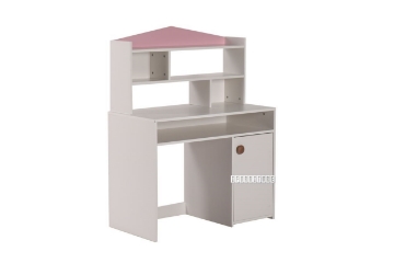 Picture of TWIRL WRITING DESK WITH SHELF *PINK