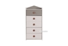 Picture of TWIRL 5 Drawer CHEST *MATTE GREY