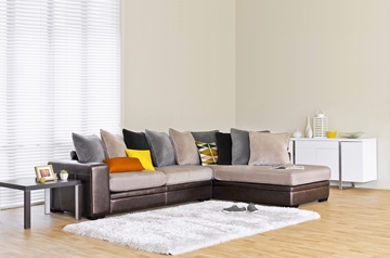 Picture of ERSO SECTIONAL SOFA *AIR LEATHER SMOKE