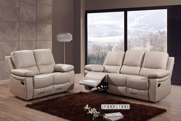 Picture of ABINGTON 1+2+3 Genuine Leather Reclining sofa Range *Beige