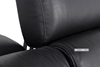 Picture of CASABLANCA GENUINE LEATHER SECTIONAL SOFA *BLACK