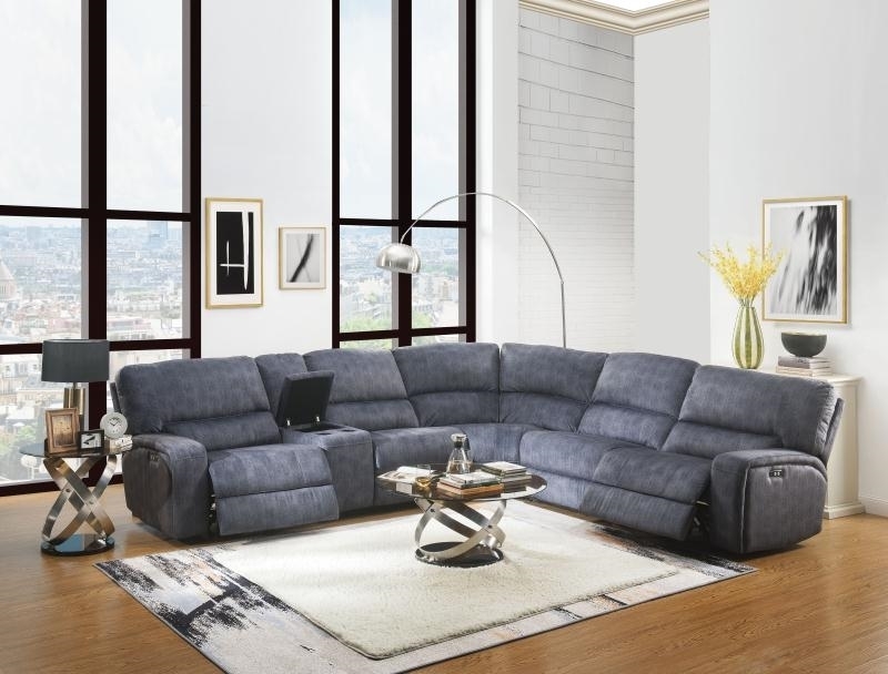 Picture of Saul II Power Recliner Sectional sofa *grey