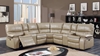 Picture of ARTHUR LeatherGel Sectional Power Recliner *SandStone