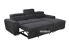 Picture of ELBA SECTIONAL SOFA/ SOFA BED WITH STORAGE * DARK GREY