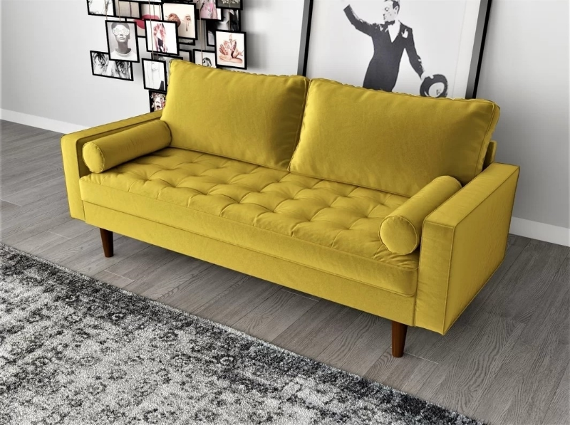 Picture of FAVERSHAM 3+2 Sofa Range (Goldenrod) - 2 Seaters (Loveseat)