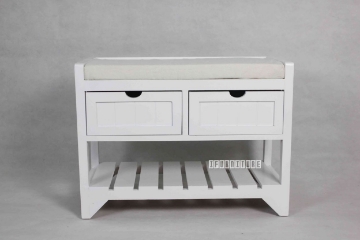 Picture of NORTON 2 DRW SMALL BENCH * WHITE