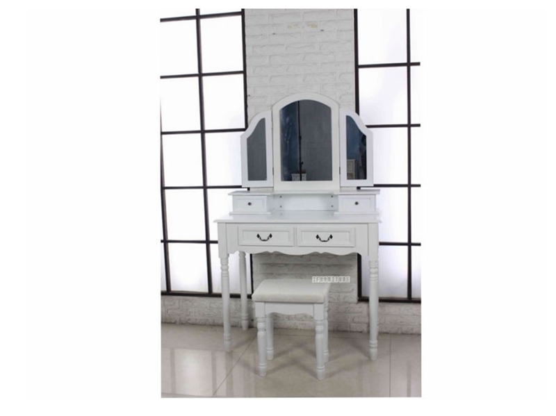 Picture of WALLACE DRESSING TABLE & STOOL * WHITE