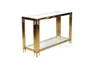 Picture of LELLA RECTANGLE CLEAR GLASS HALL TABLE * GOLD