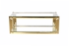 Picture of LELLA RECTANGLE CLEAR GLASS COFFEE TABLE * GOLD